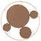 Uniquewise Decorative Round Frame Gold Metal Wall Mounted Modern Mirror with 4 Glass Mirror Balls QI004577 - alternate 4